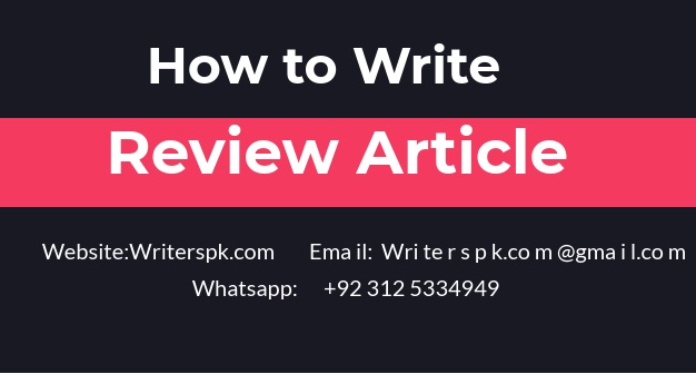 how to write review article